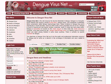 Tablet Screenshot of denguevirusnet.com